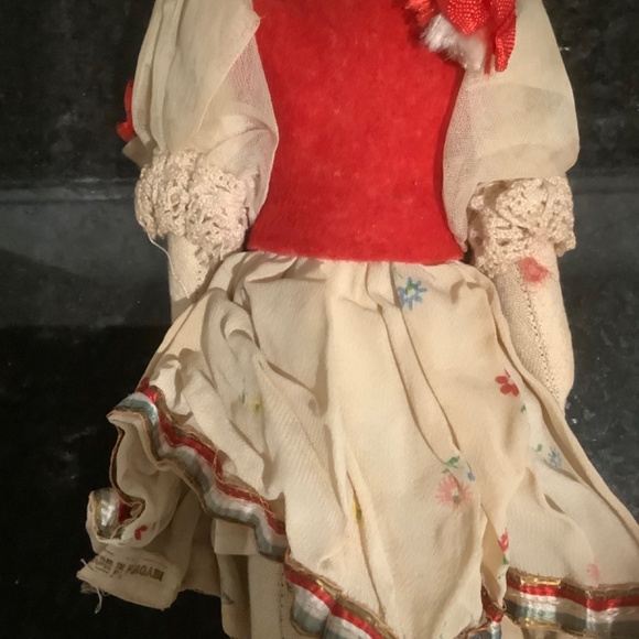 Vintage Scandanavian Cloth 10.25 in. Folk Doll - Picture 9 of 10